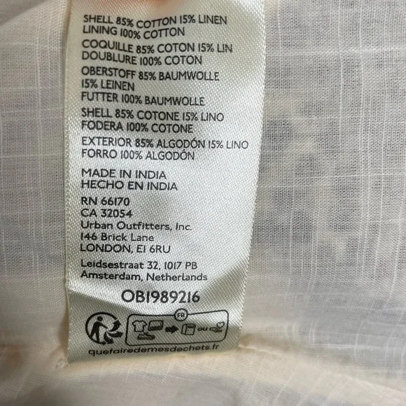 NWT Pilcro By Anthro V-Neck Ruffle Denim Mini Dress - Picture 12 of 12